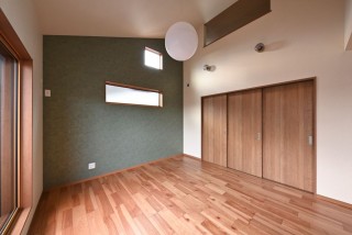 ミディアム色系の床×建具色いろいろ組み合わせ事例